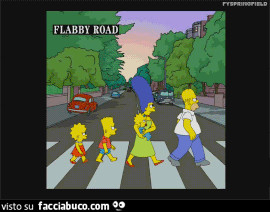 Gif animata. I Simpson come i Beatles