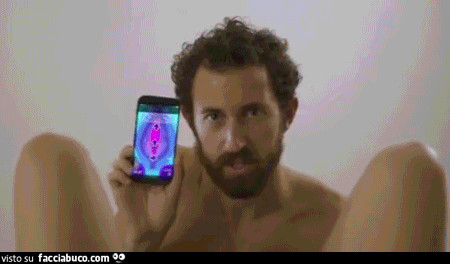 Gif animata applicazione lecca la figa